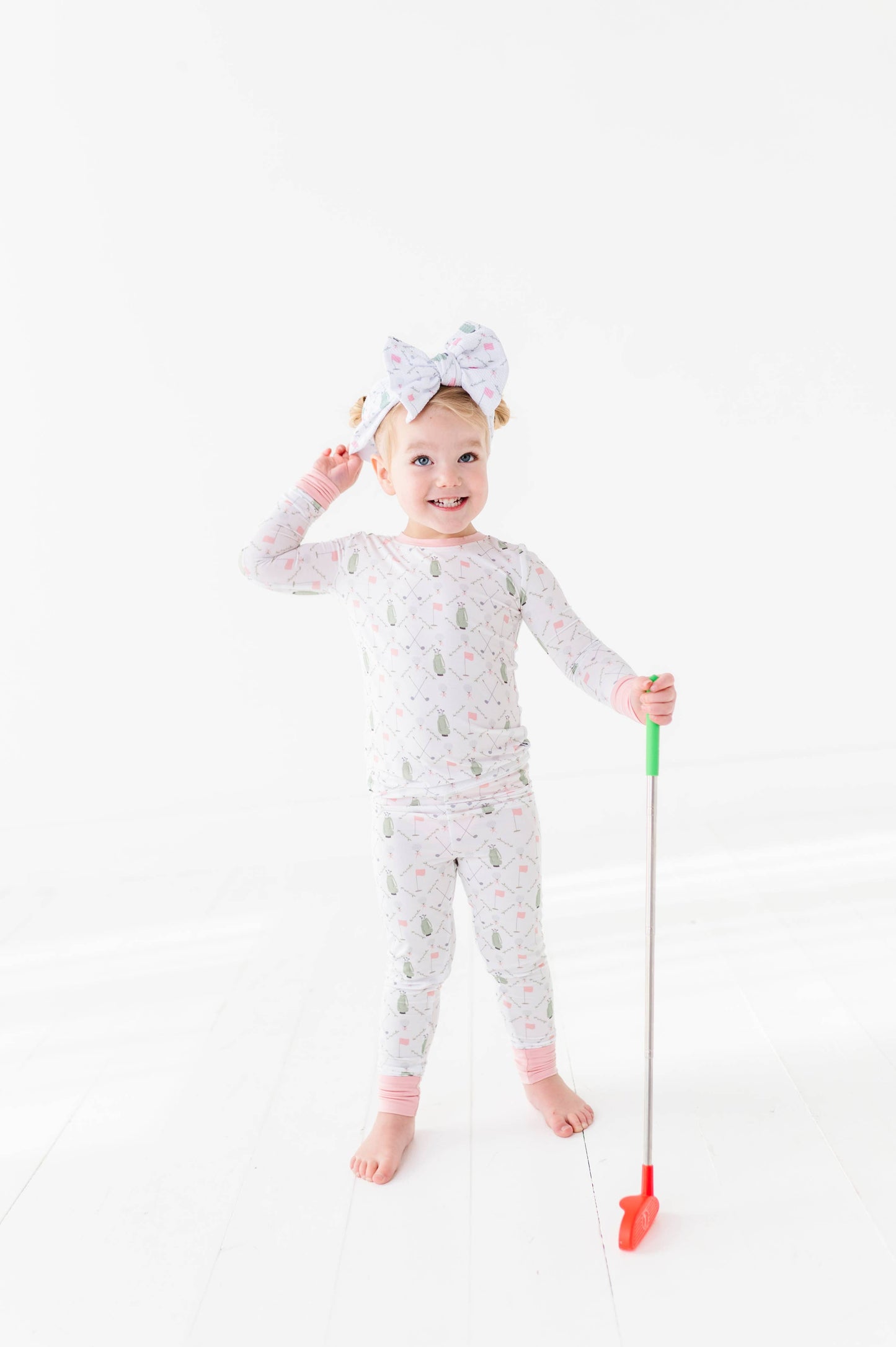 Dressed to the Tee Long Sleeves and Pants- Pink