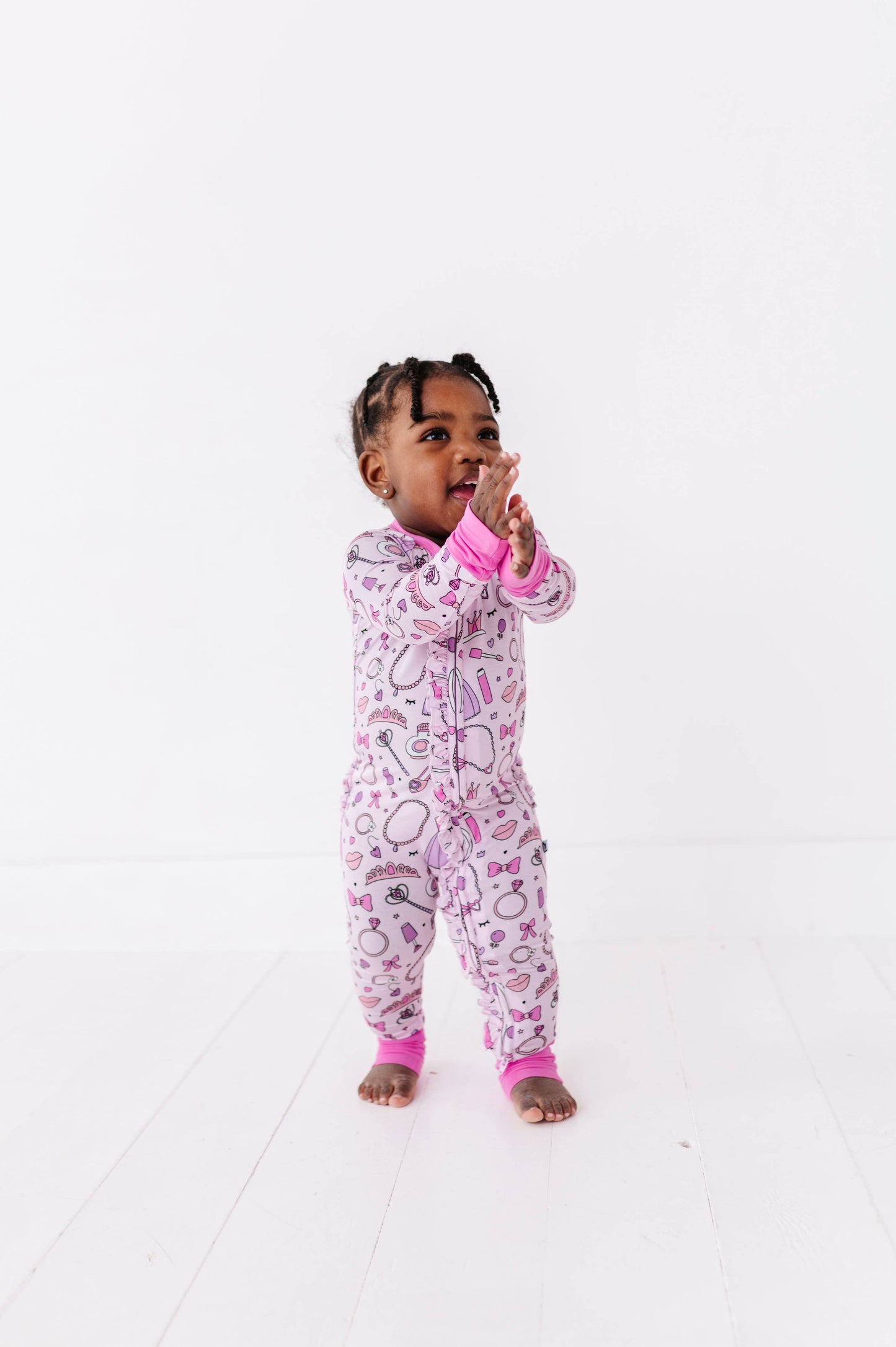 Sleeping Cutie Convertible Footies with Ruffle