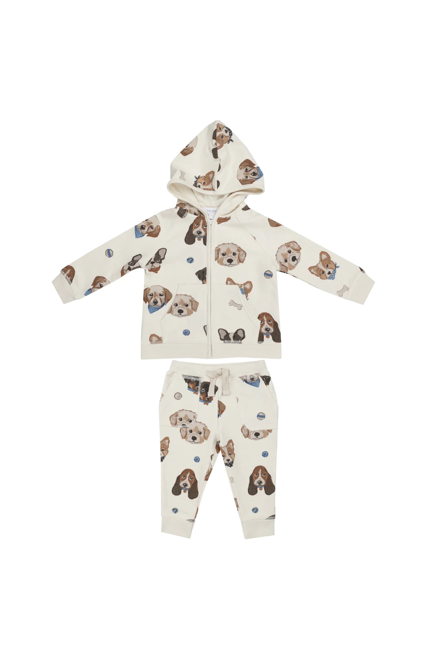 Hoodie and Jogger- VINTAGE PUPPY FACES