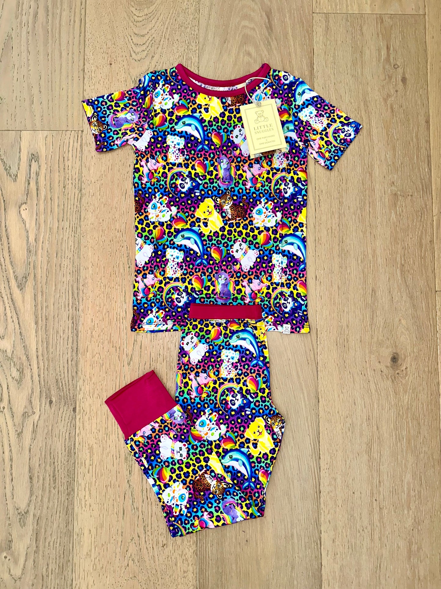 Bamboo (Kennedy) Short Sleeve Pant Lounge Set- RETRO KIDS NOSTALGIA