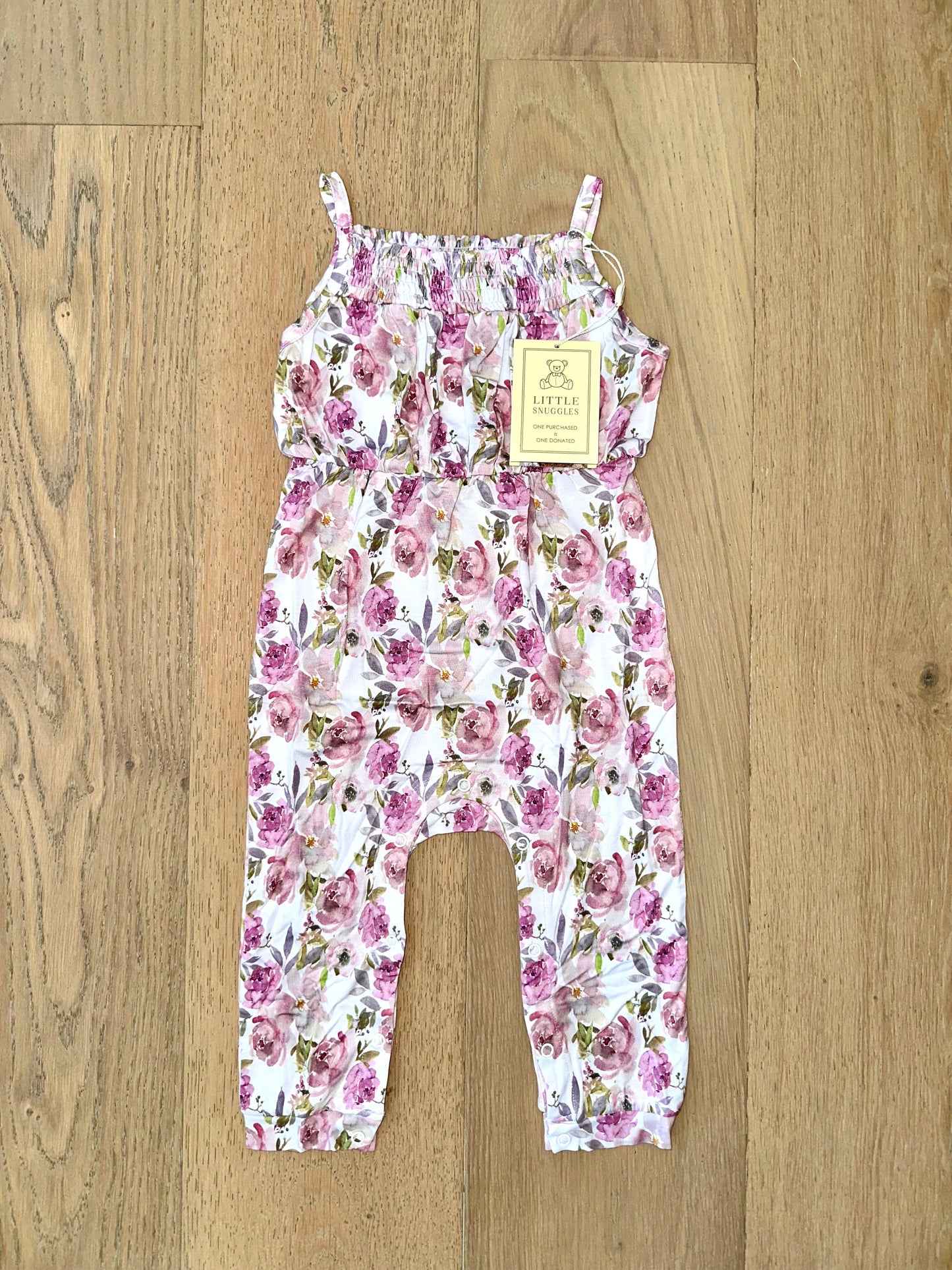 Girls Bamboo Sleeveless Jumper (LANEY)-SPRING FEVER VIOLET BLOSSOM