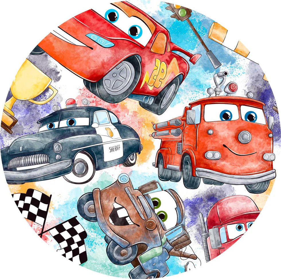 Bamboo Bedding Separates- MAGICAL SUMMER CARS GO VROOM TWIN SHEET SET