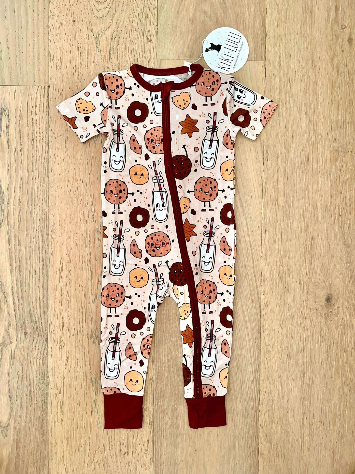 Short Sleeve Romper- EVERYTHING I DOUGH, I DOUGH IT FOR YOU COOKIES