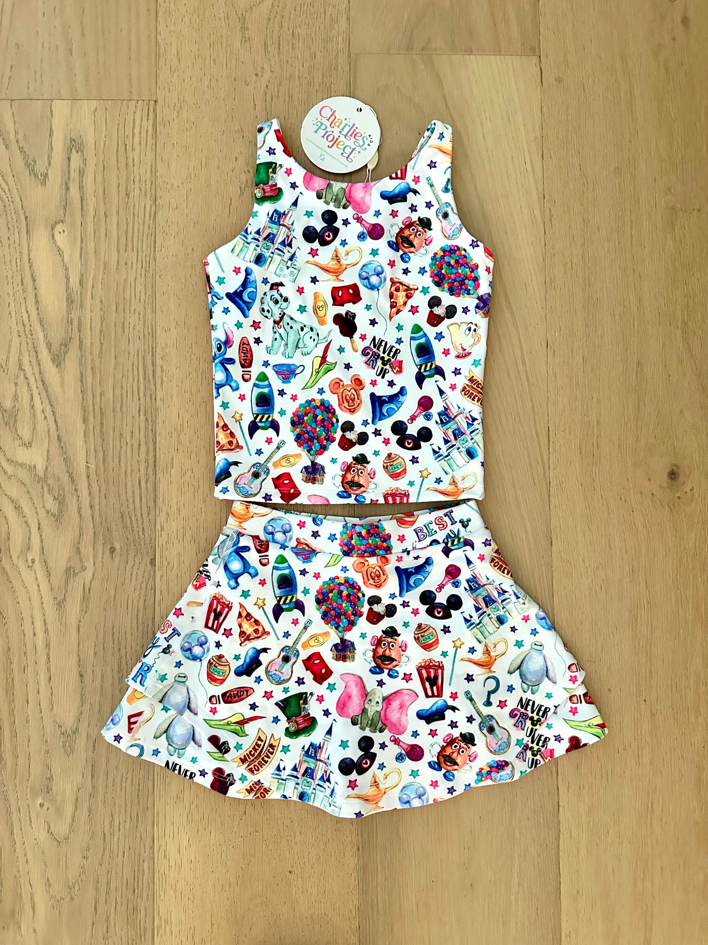 Girls Active Skort Set- FAV BEST DAY EVER
