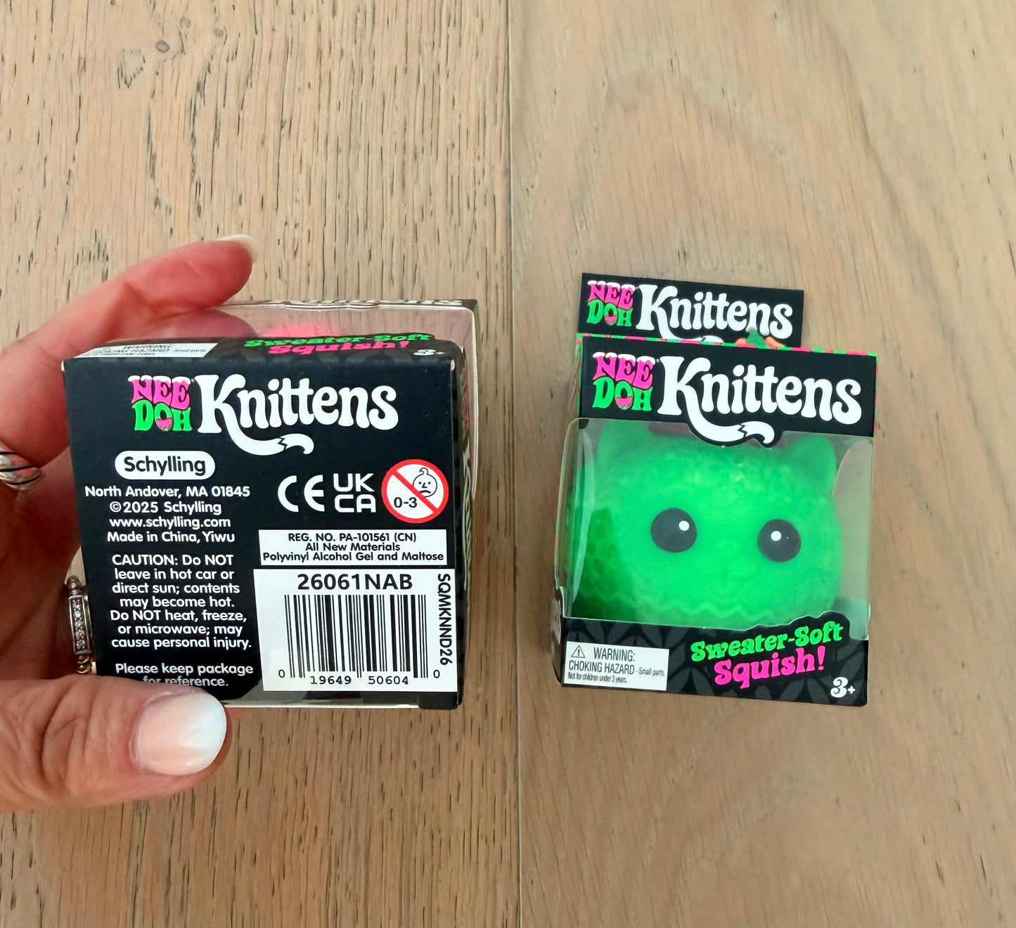 NeeDoh 2026 Squishmas Knittens Stress Ball *Authentic*