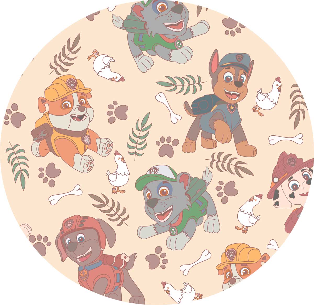 Large Minky Lush Blanket 50x65- FUN FAVORITES CHICKALETTA PAW PATROL