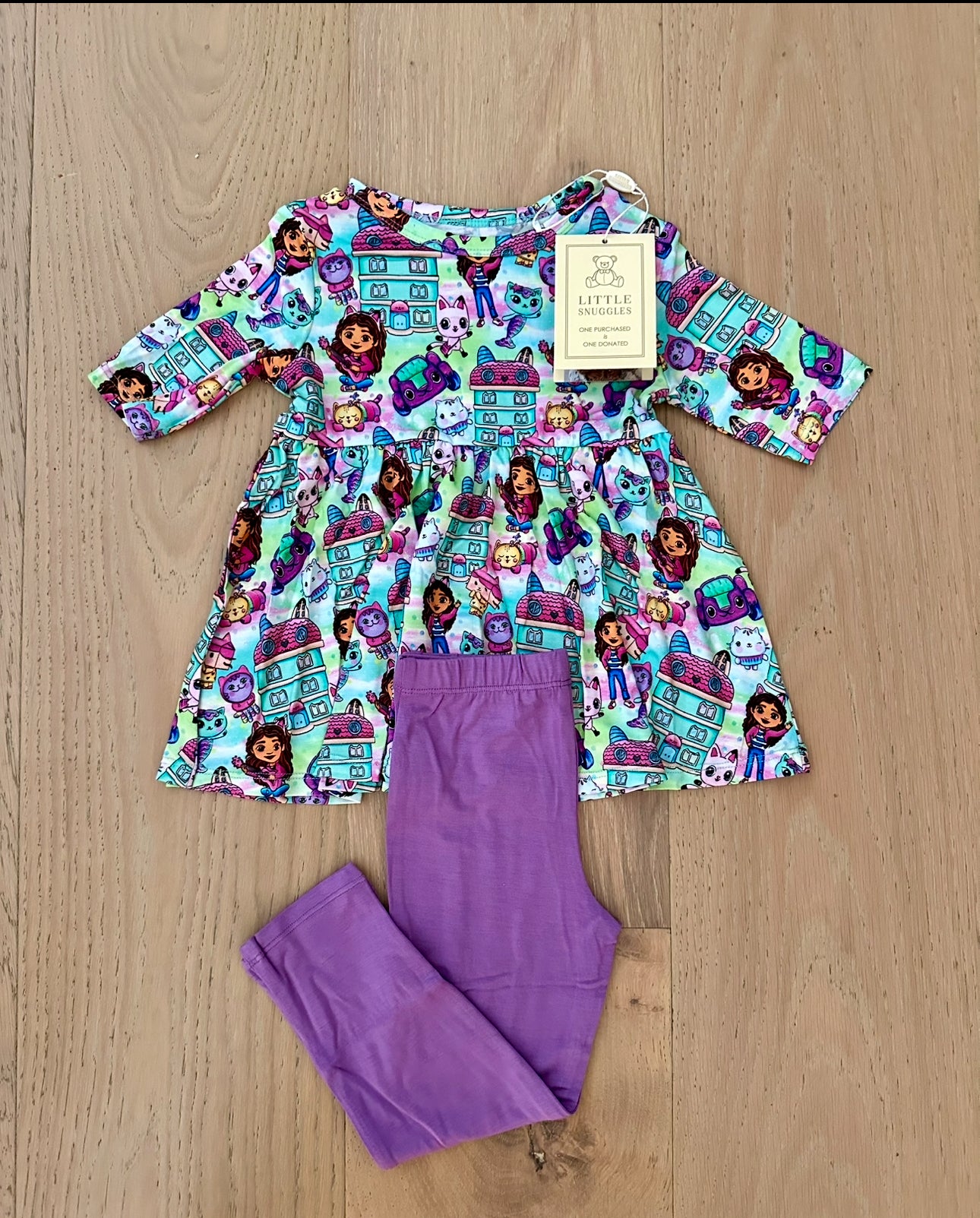 Bamboo Half Sleeve Peplum Set (AVERY)- PLAY TIME DOLLHOUSE