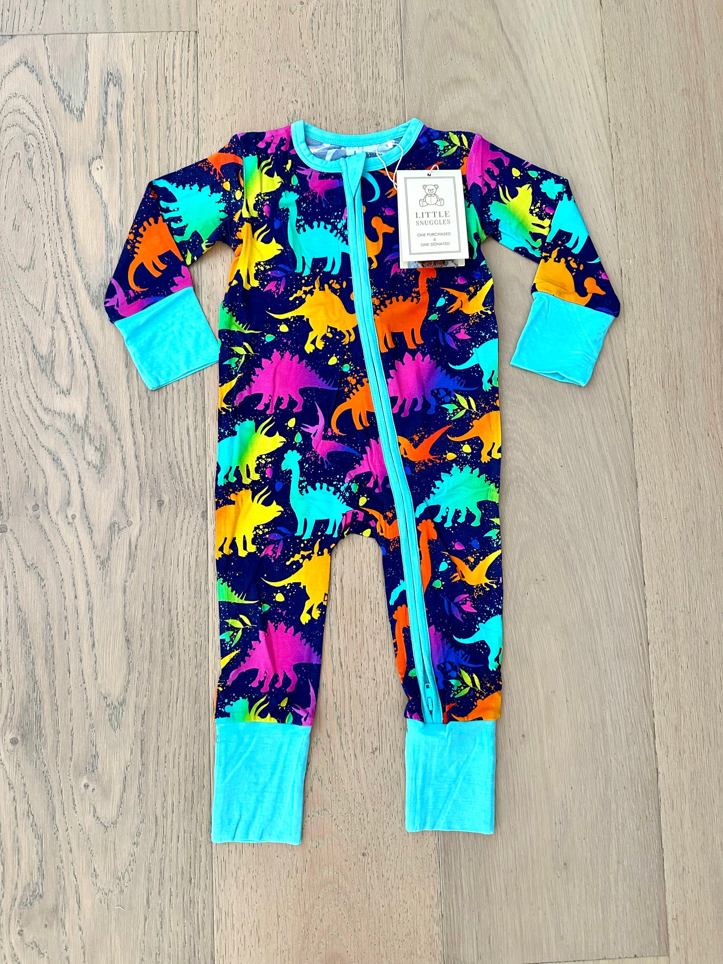 Bamboo (Connor) Zippy Romper- PLAY TIME DINOSAURIA