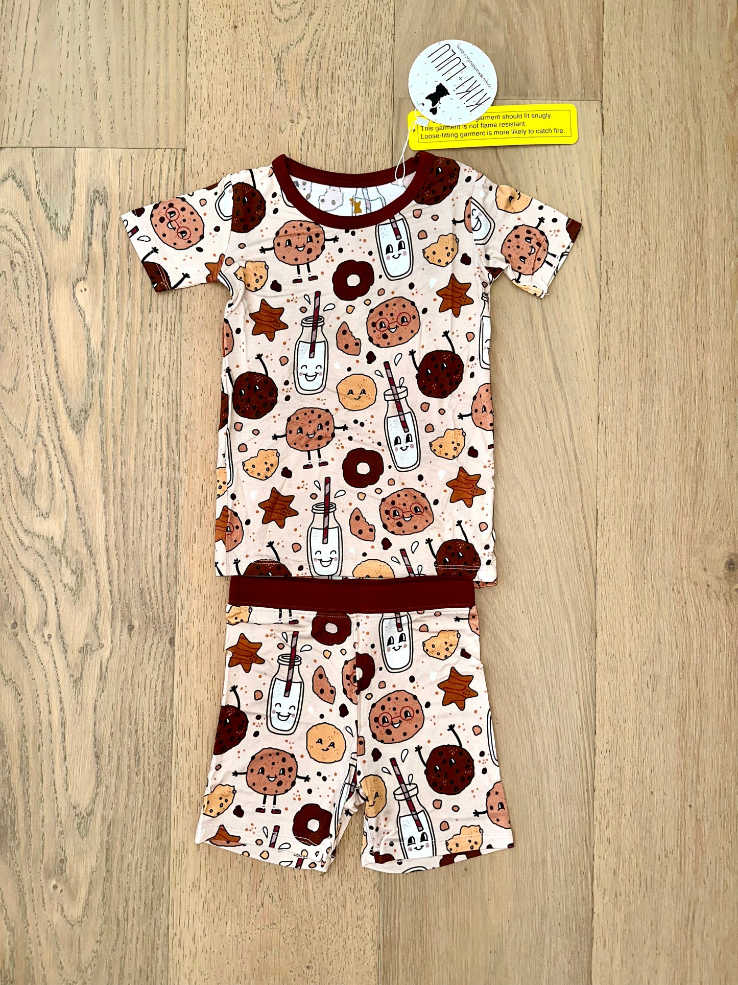 Short Sleeve Pajama Set- EVERYTHING I DOUGH, I DOUGH IT FOR YOU COOKIES