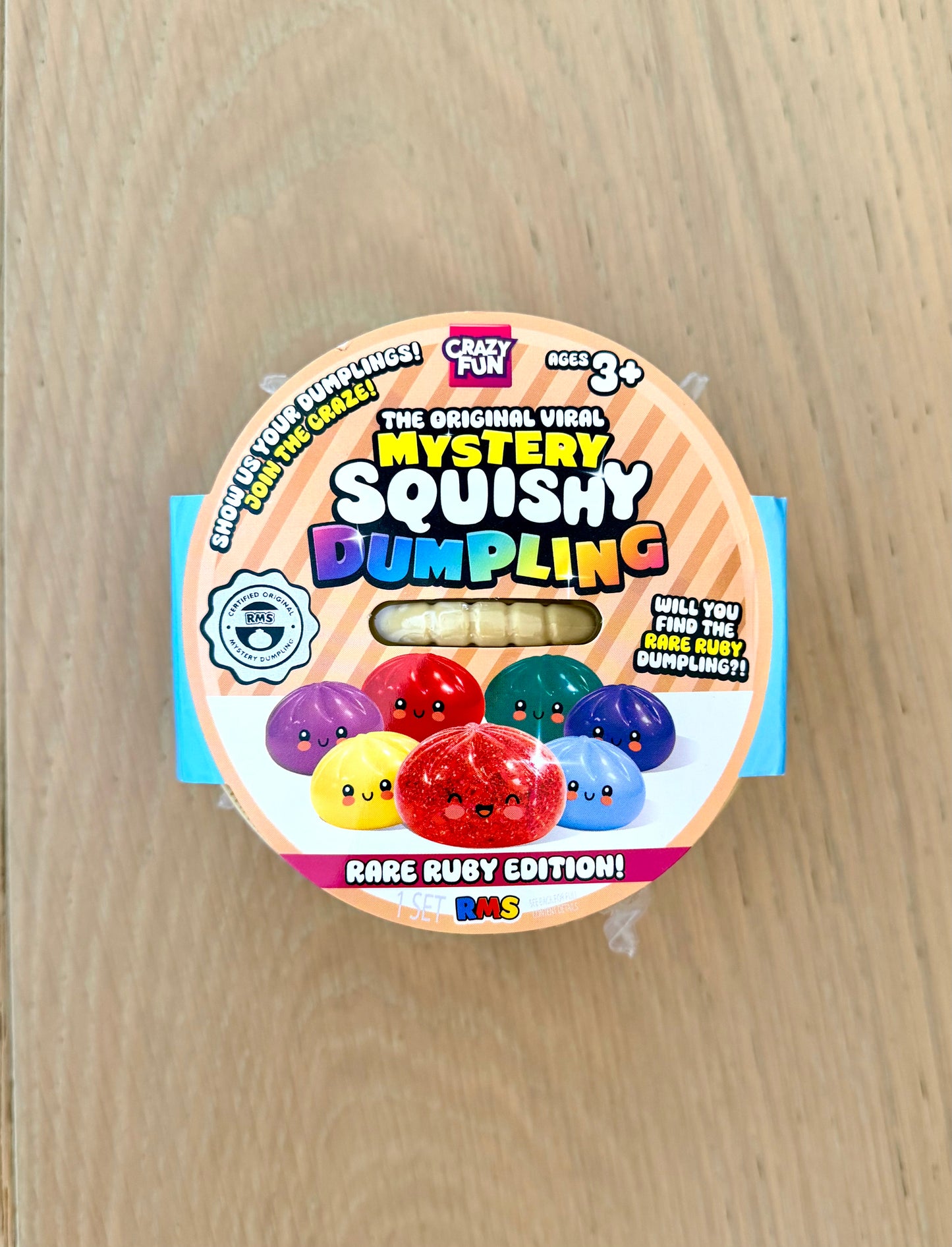 Crazy Fun RMS The Original Mystery Squishy Dumpling -RARE RUBY EDITION