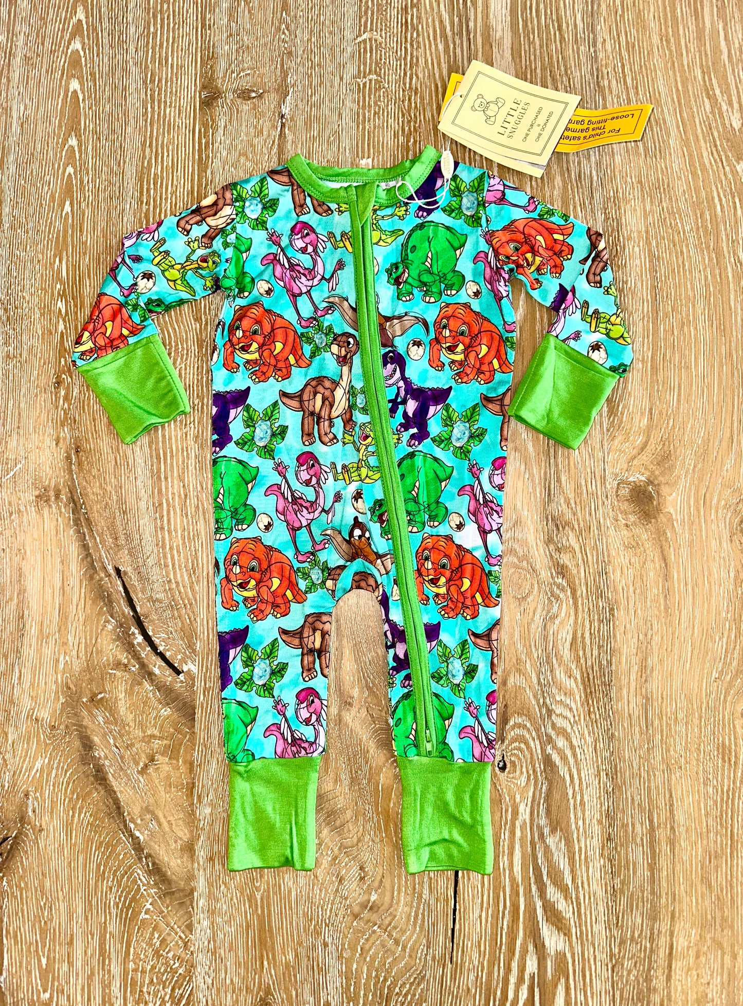 Bamboo (Connor) Zippy Romper-BEAUTIFULLY BOLD LITTLE DINO