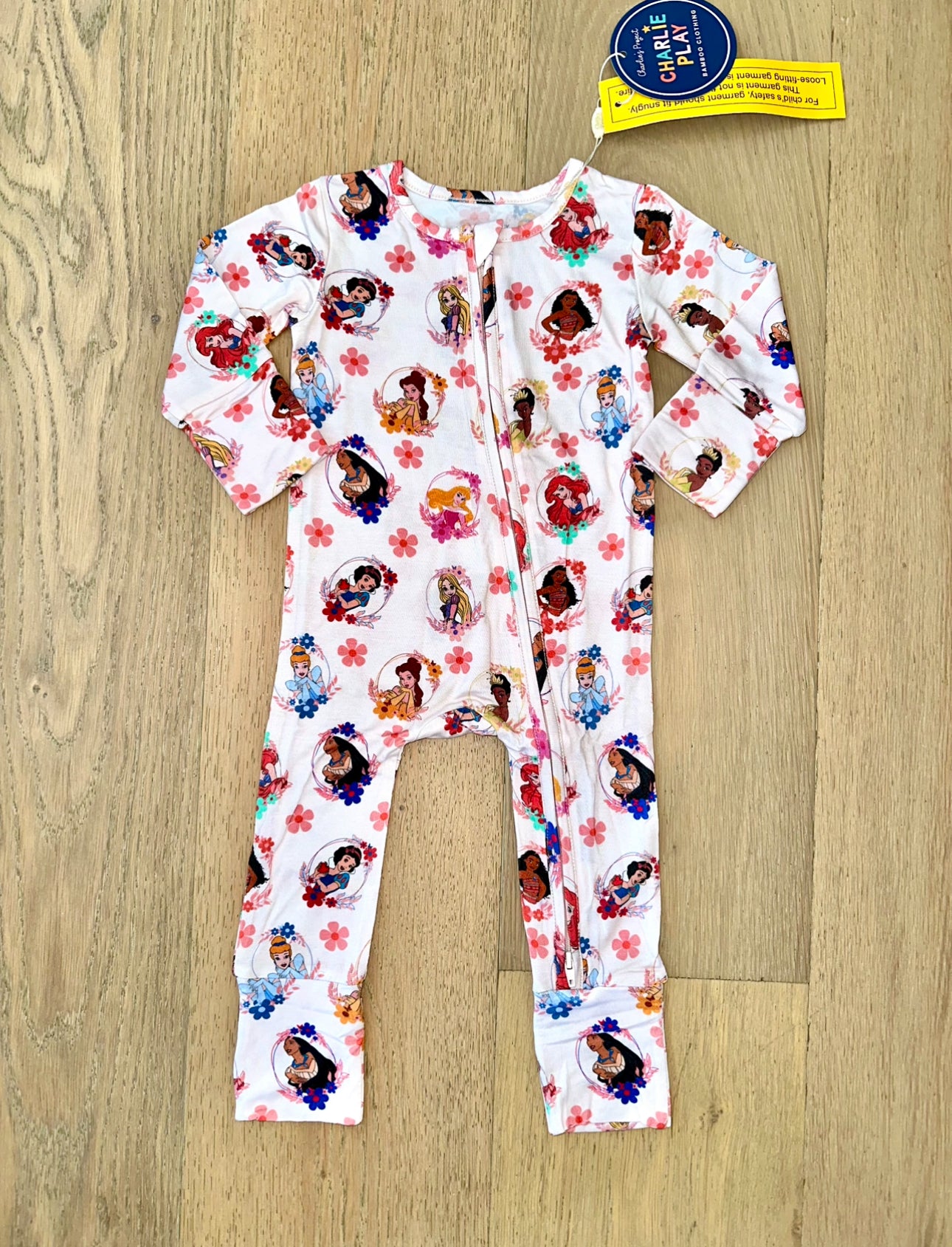 Bamboo (Connor) Zippy Romper- CHARLIE PLAY PRINCESS PORTRAITS