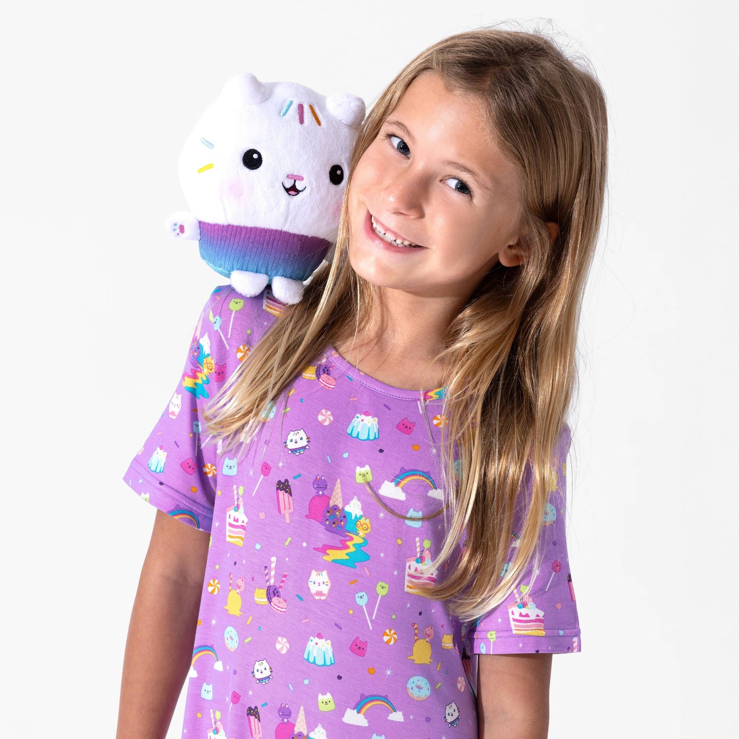 Gabby's Dollhouse: Sweet Treat Bamboo Girls' Short Sleeve Dress