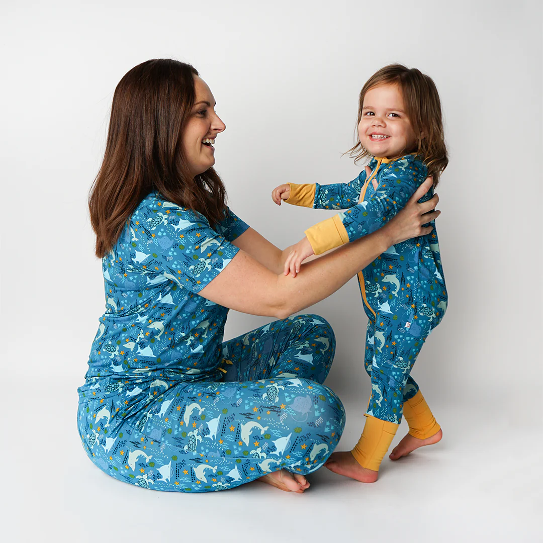 Bamboo Convertible Zippy- Ocean Friends