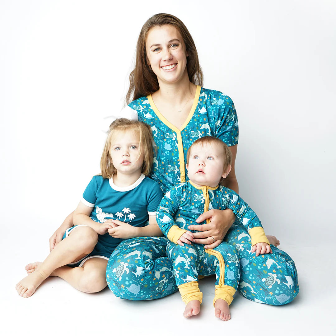 Bamboo Convertible Zippy- Ocean Friends