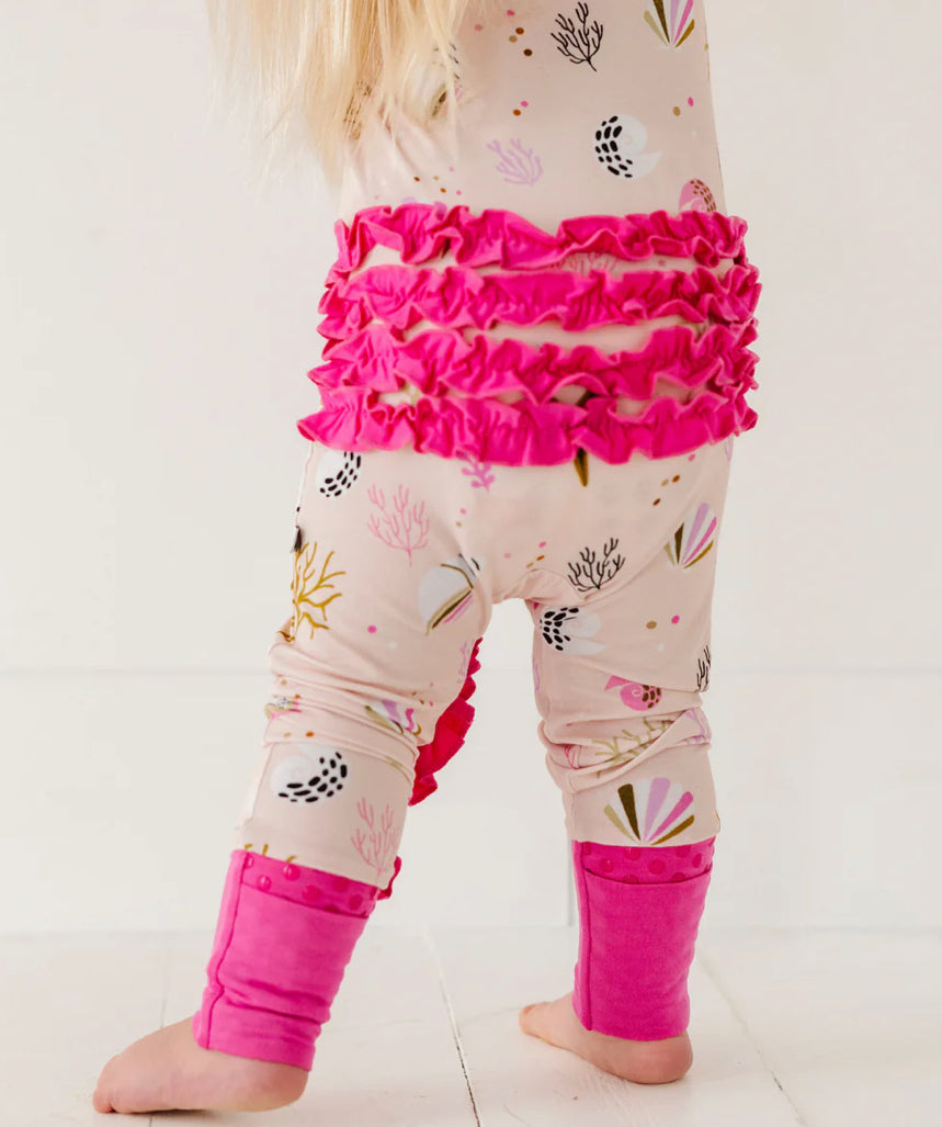 That’s What Sea Said Convertible Footies with Ruffle