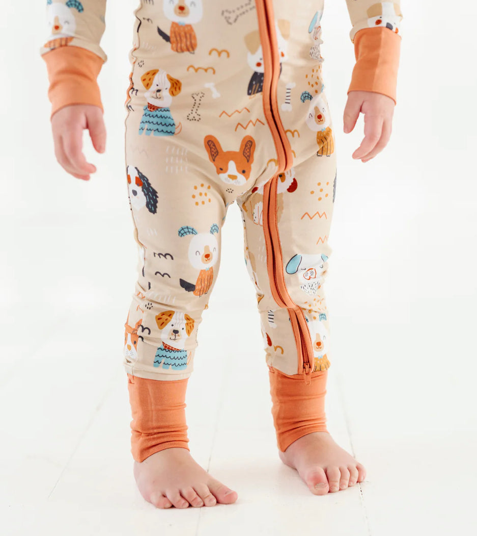 Convertible Footies- PAJAMA PAWTY
