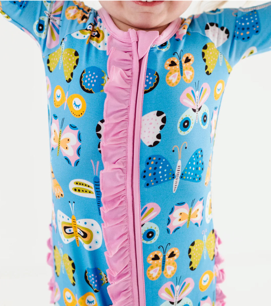 Convertible Footies with Ruffle- JUST WING IT