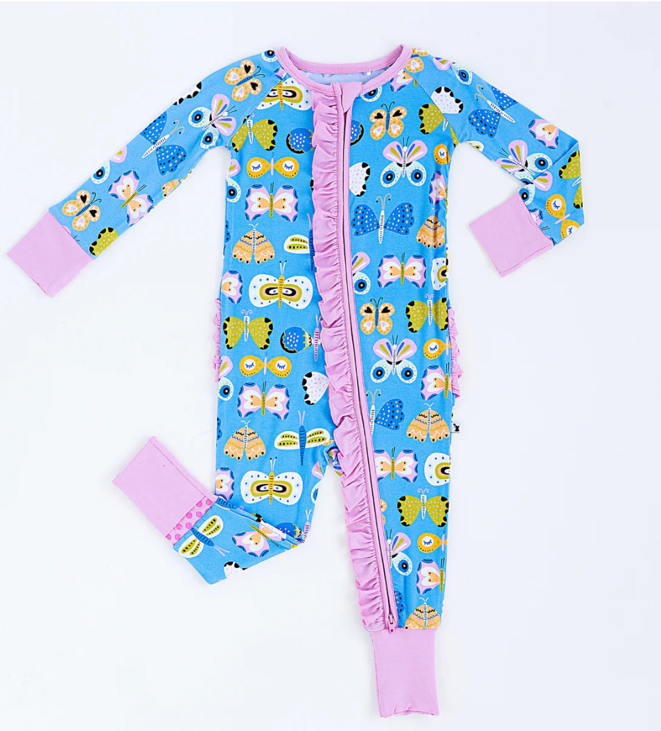 Convertible Footies with Ruffle- JUST WING IT