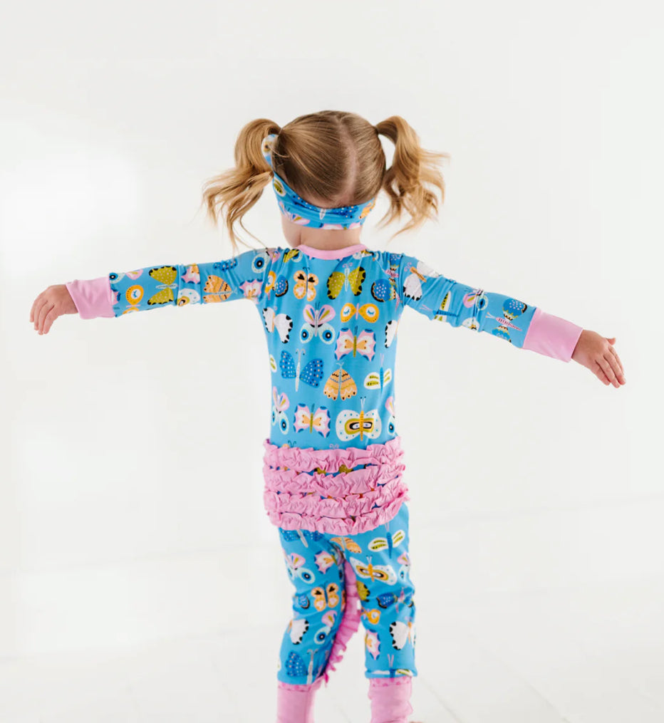 Convertible Footies with Ruffle- JUST WING IT