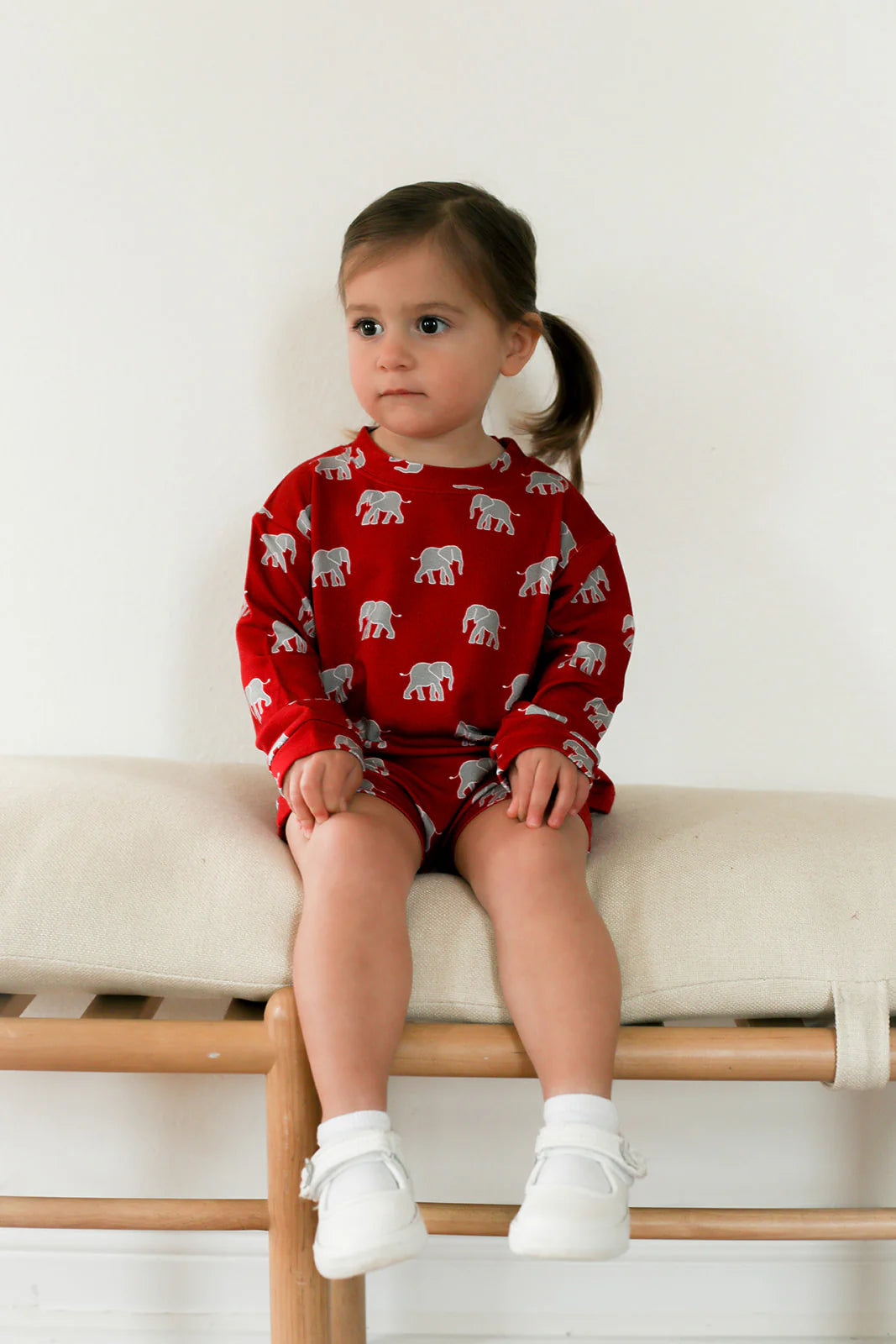 2pc Bamboo Sweatshirt Set- Elephants