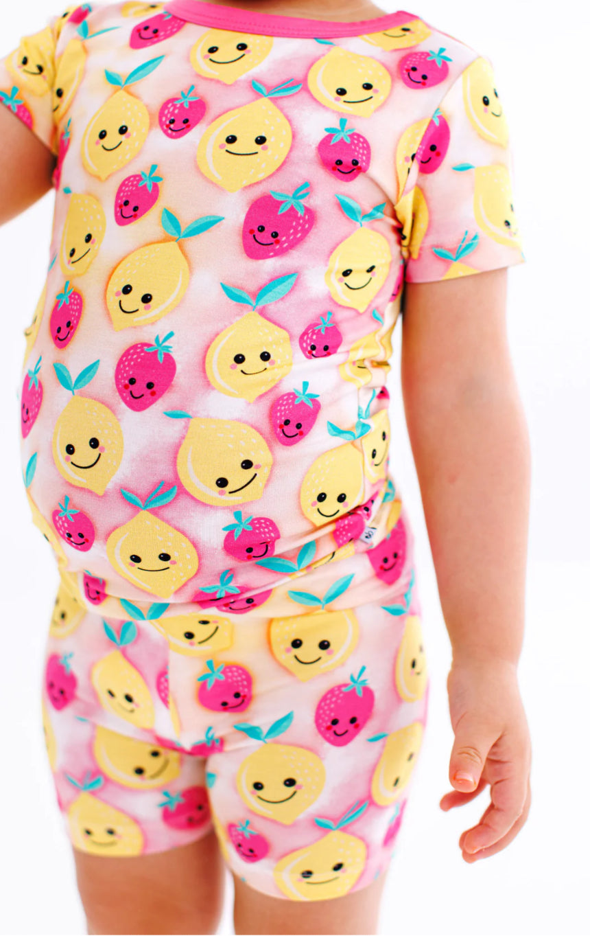 2pc Pajama Set- SUMMER WITH FACES
