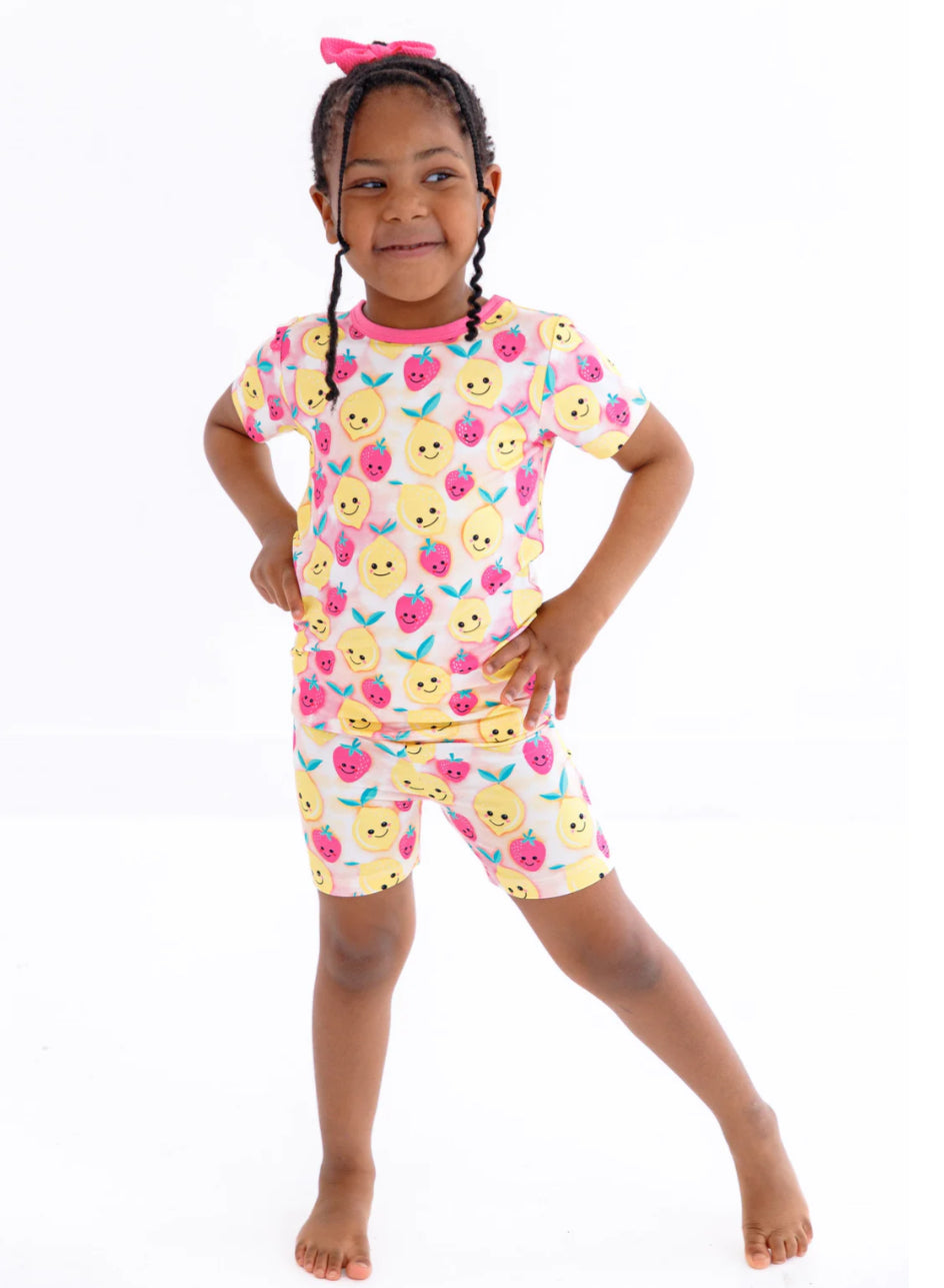 2pc Pajama Set- SUMMER WITH FACES