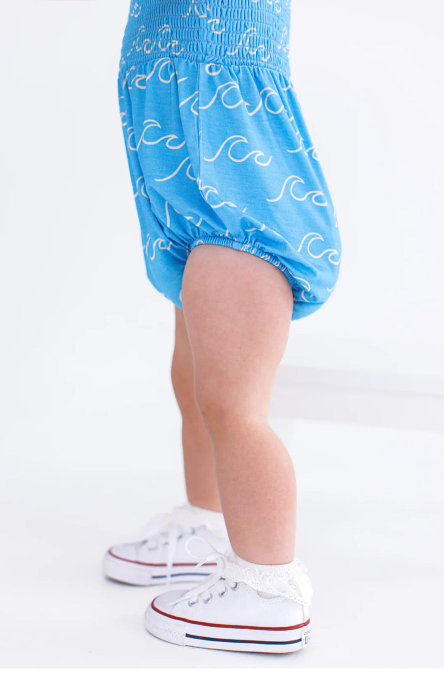 Smocked Birdie Bubble- COVE