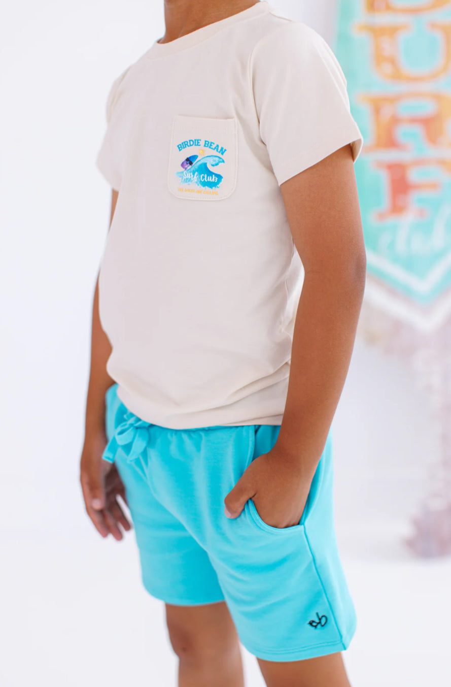 Bamboo/Cotton Shorts- Lagoon