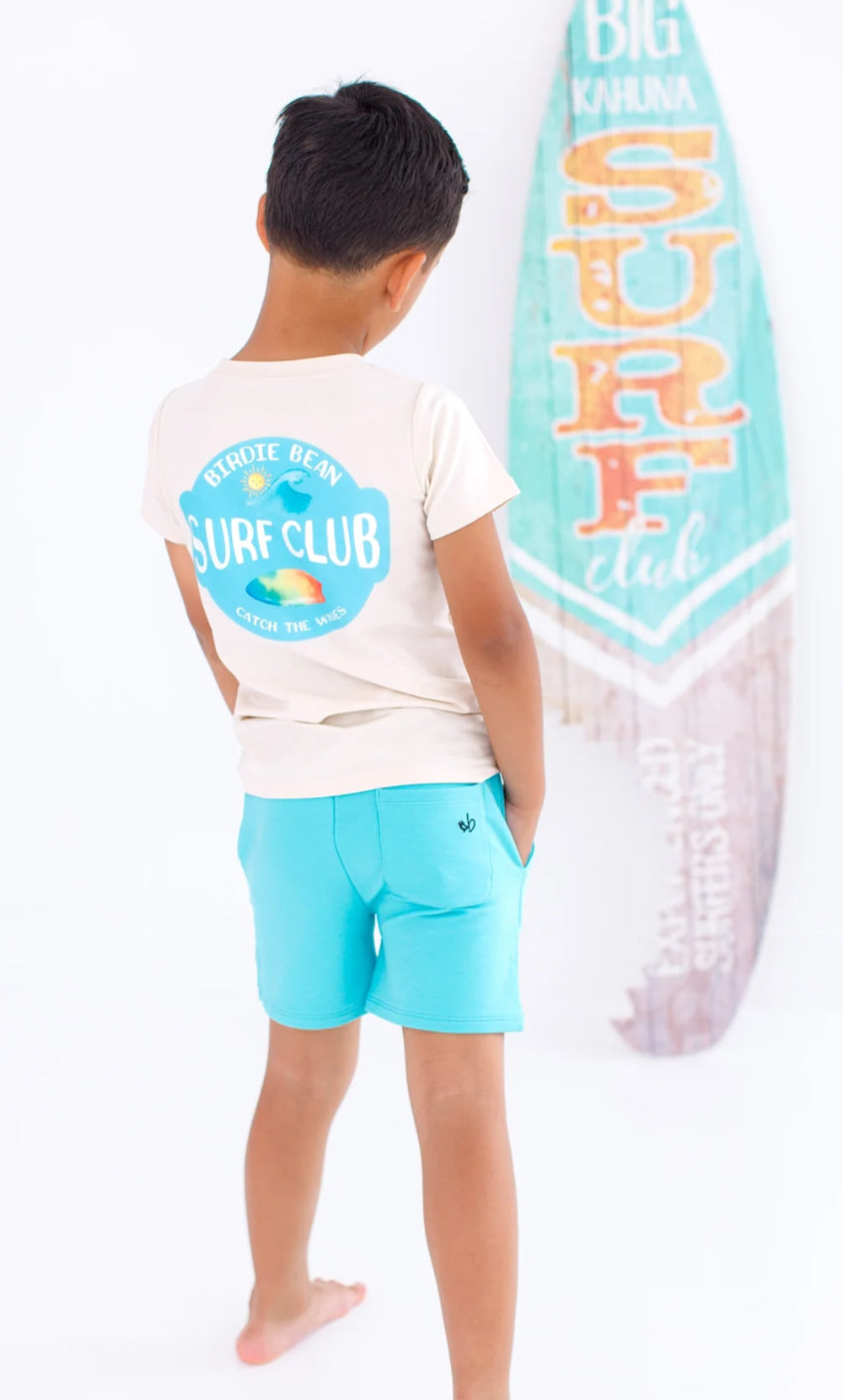 Bamboo/Cotton Shorts- Lagoon