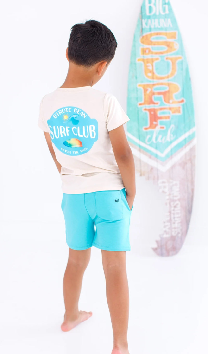 Bamboo/Cotton Graphic T-Shirt- Surf Club