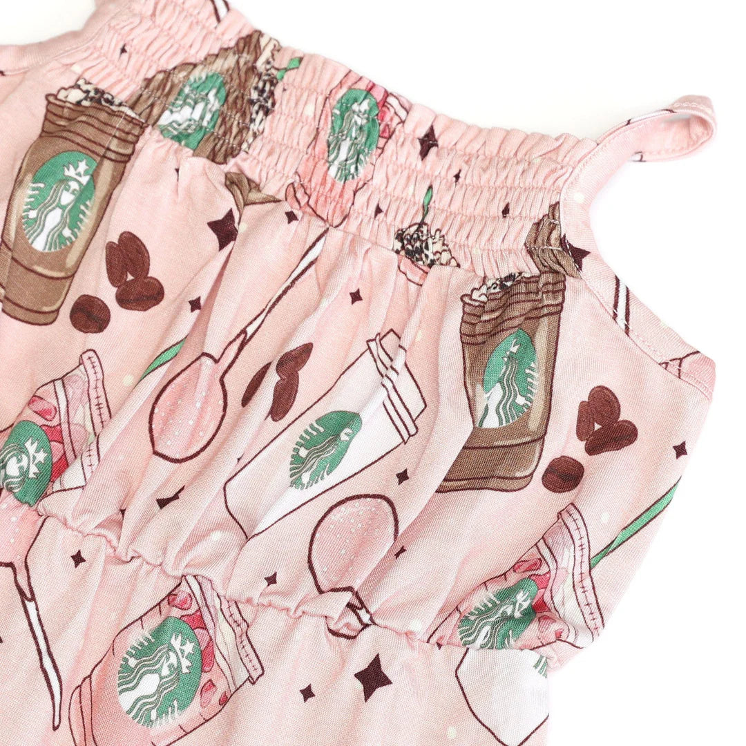Girls Bamboo Sleeveless Jumper (LAINEY)- Pink Drink