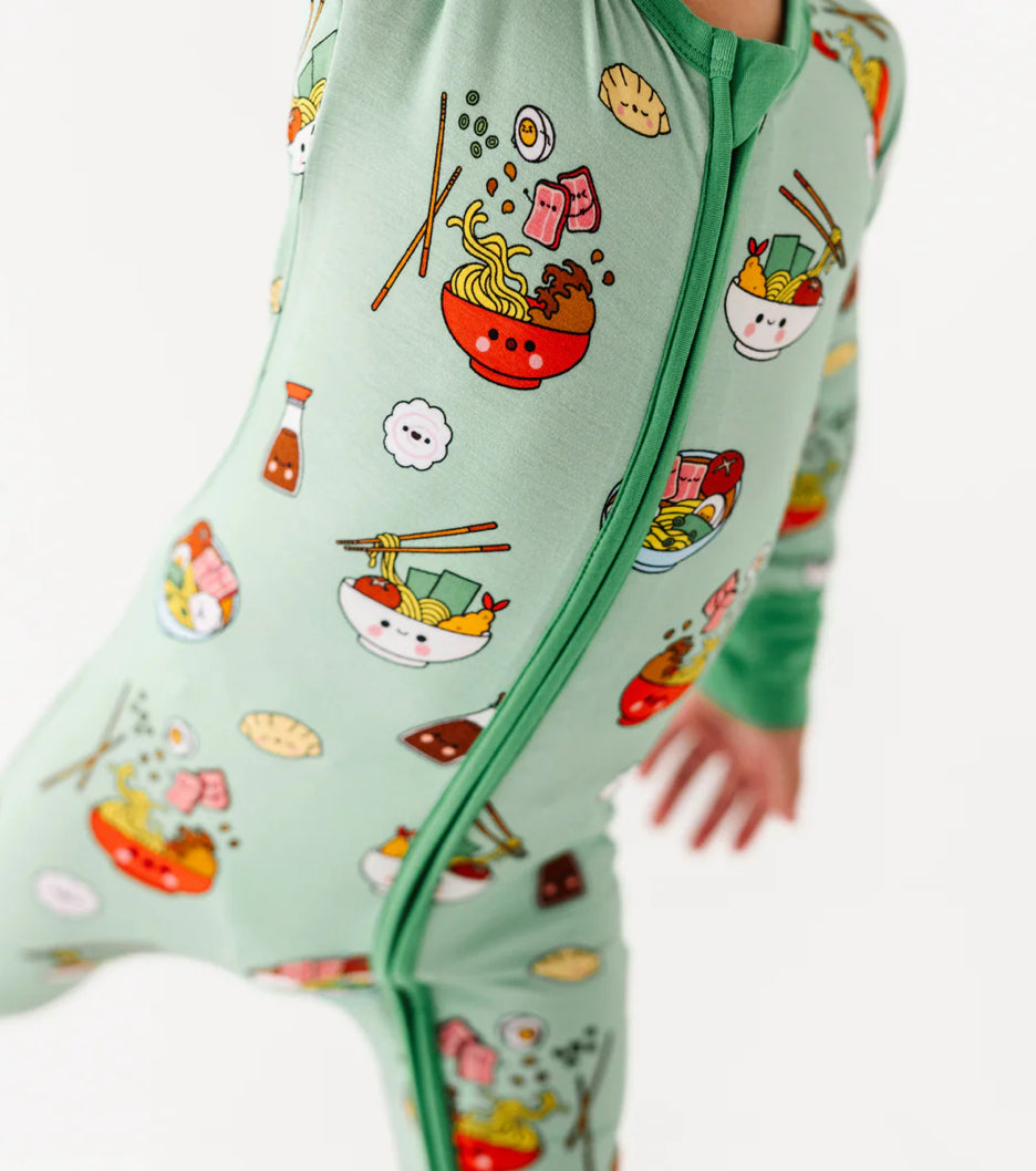Convertible Footies- ROCKIN’ AND RAMEN