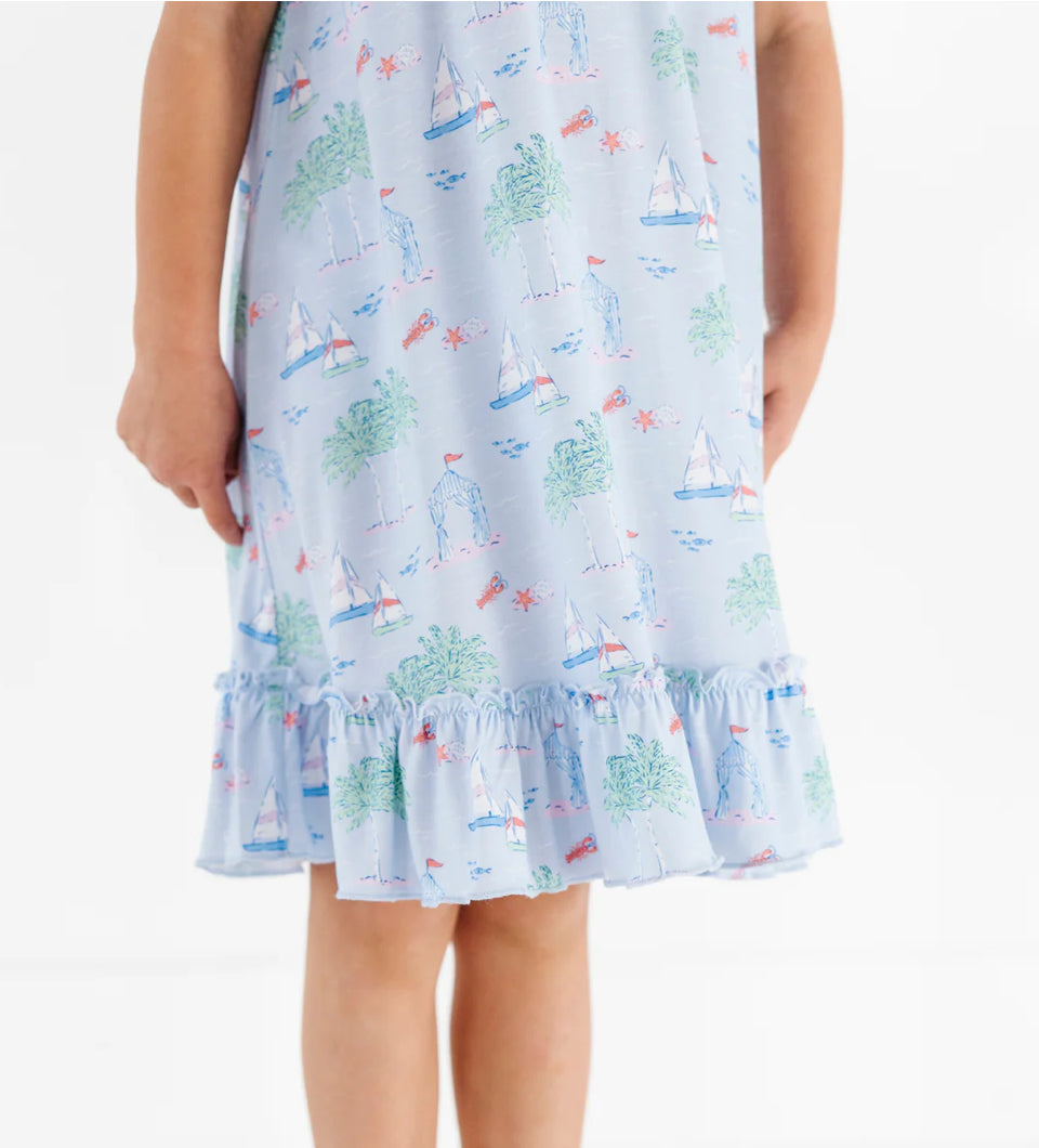 Toddler/Kids Gown- DREAMS FOR SAIL