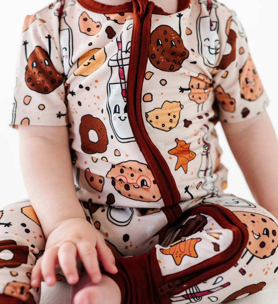 Short Sleeve Romper- RETRO COOKIE-EVERYTHING I DOUGH