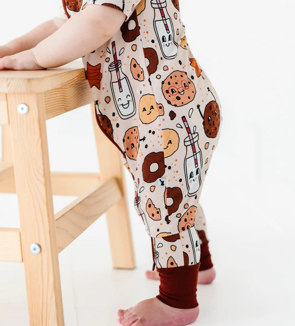 Short Sleeve Romper- RETRO COOKIE-EVERYTHING I DOUGH