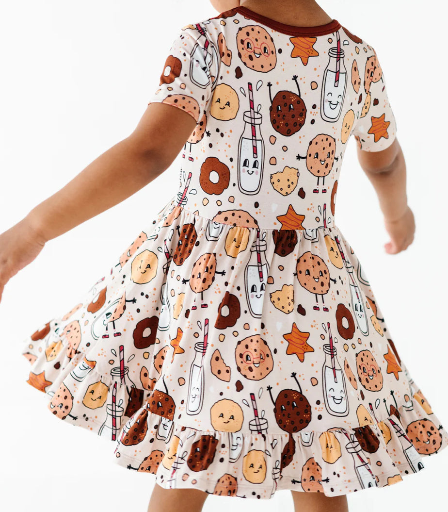 Toddler Girls Dress- RETRO COOKIES- EVERYTHING I DOUGH