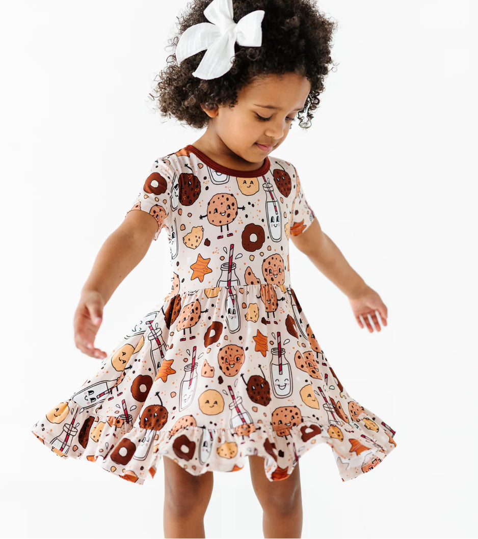 Toddler Girls Dress- RETRO COOKIES- EVERYTHING I DOUGH