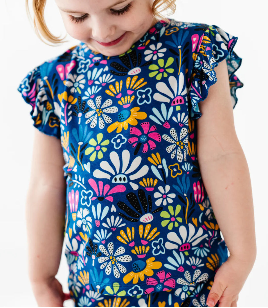 Toddler 2pc Ruffle Pajamas- I CAN BUY MYSELF FLOWERS