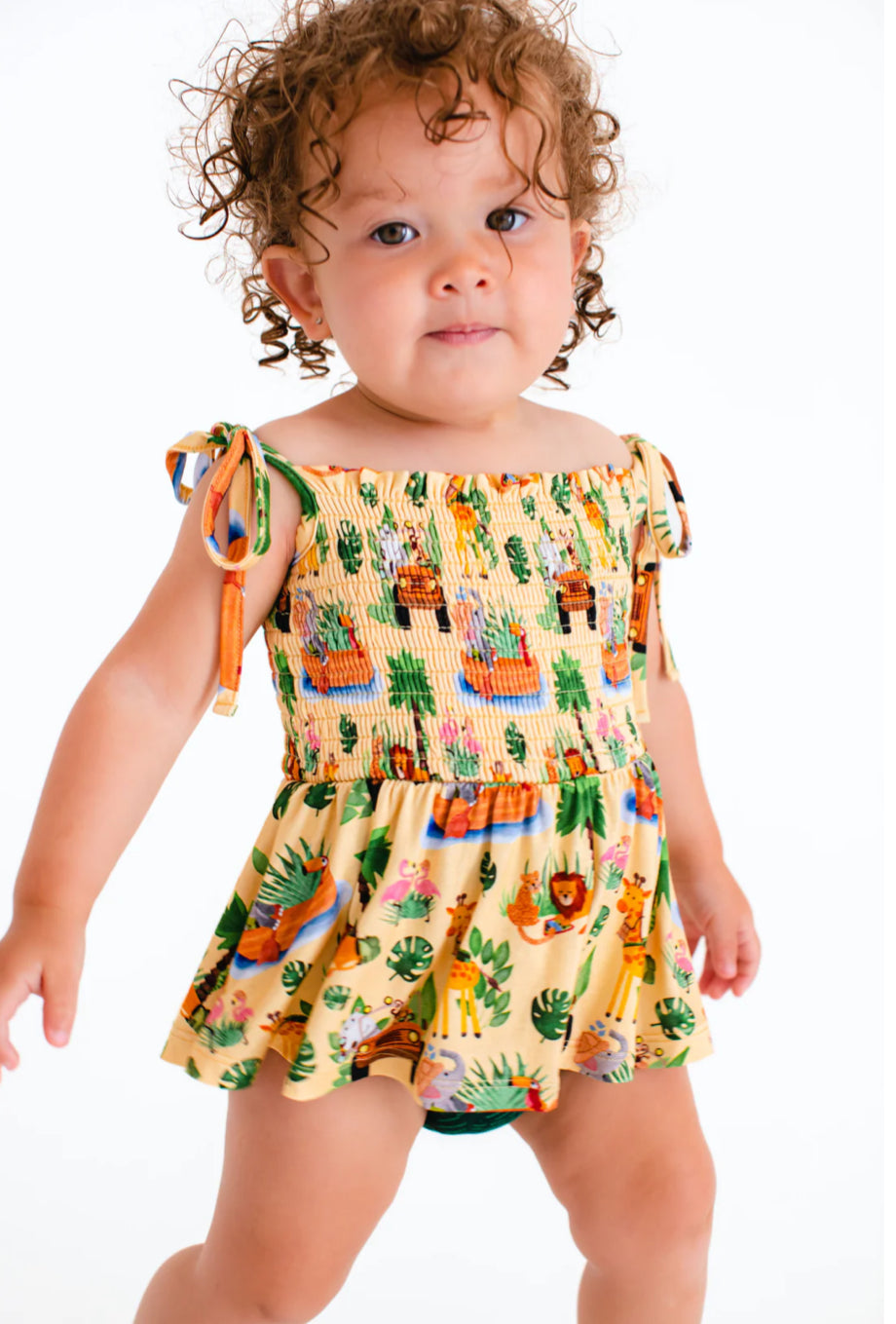 Smocked Birdie Twirl Dress- LEO