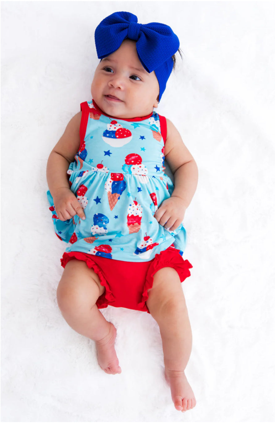 2pc Peplum Bummie Set- CARTER
