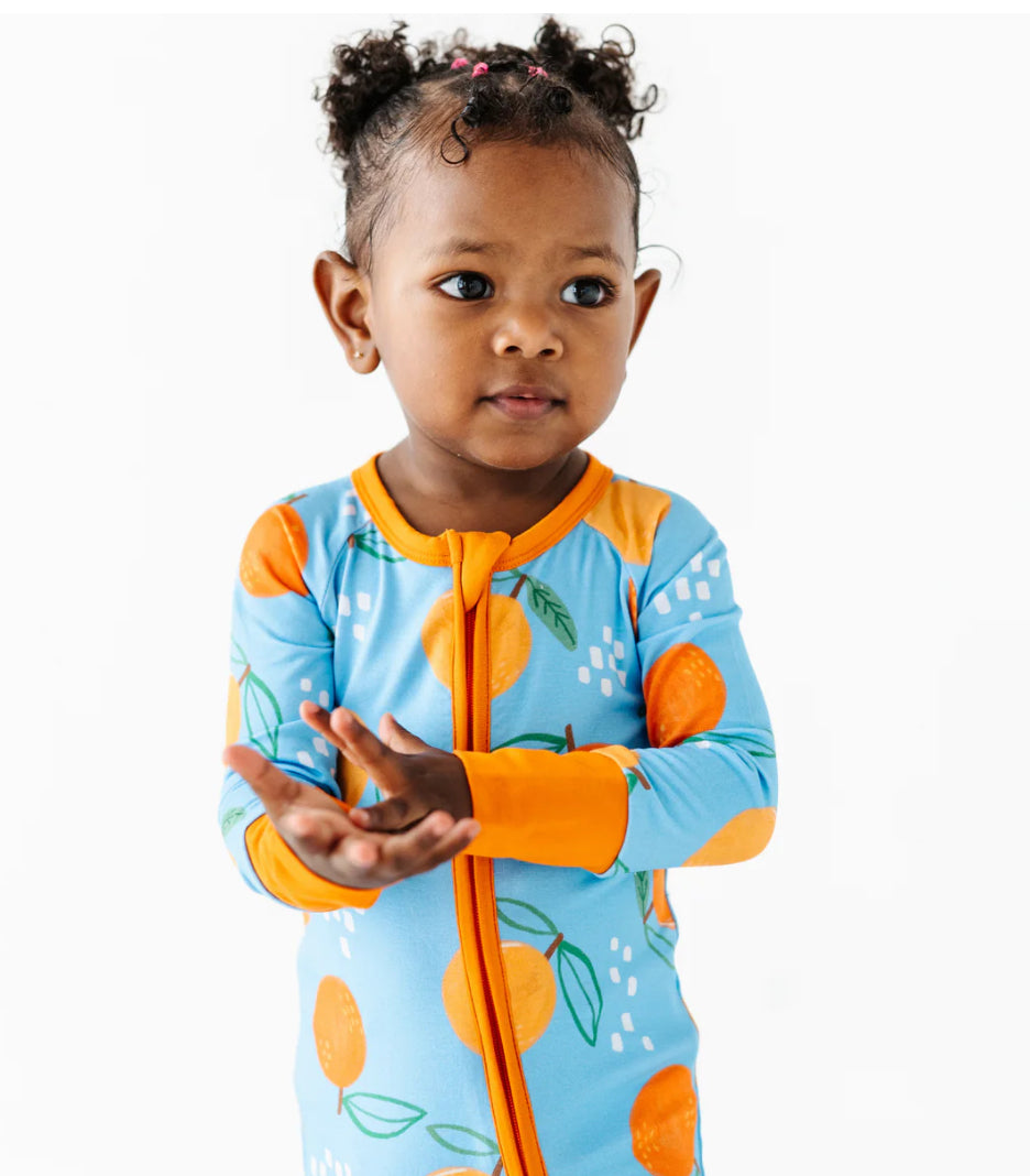 Convertible Footies- BE MY CLEMENTINE