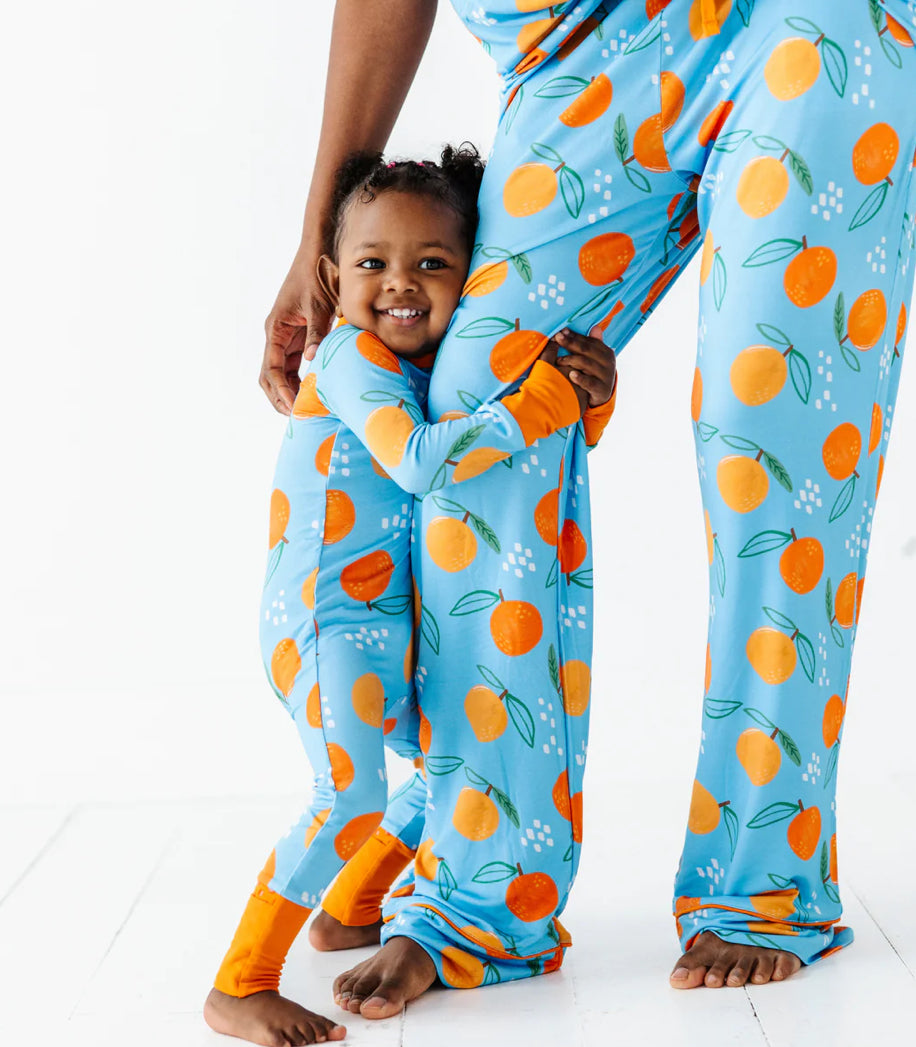 Convertible Footies- BE MY CLEMENTINE
