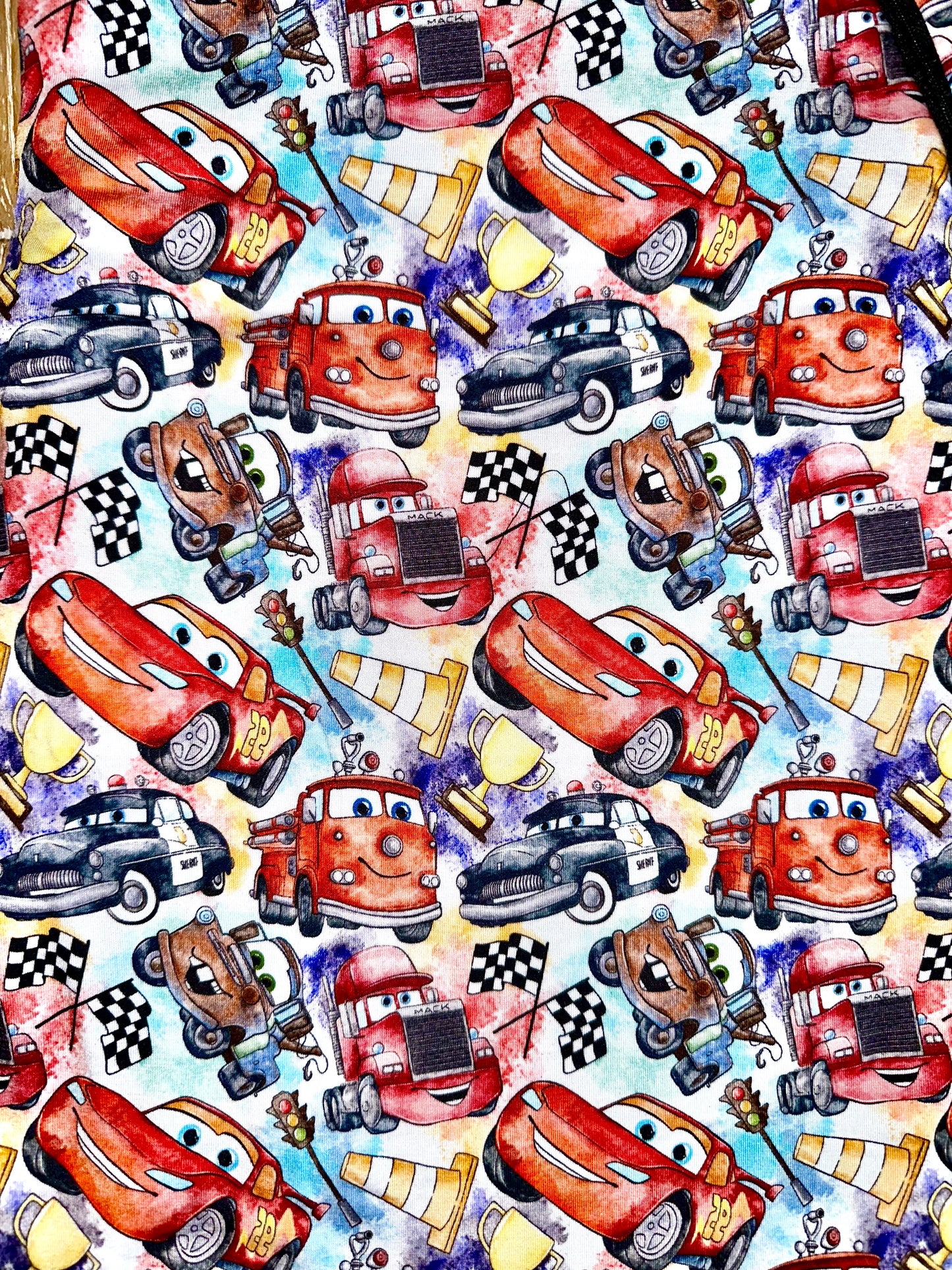 Bamboo Zippy Romper- CARS GO VROOM