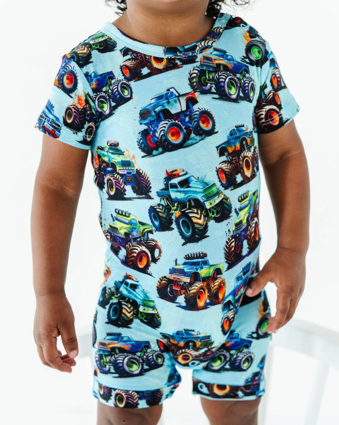 Shortie Romper- TRUCKS ARE MY JAM