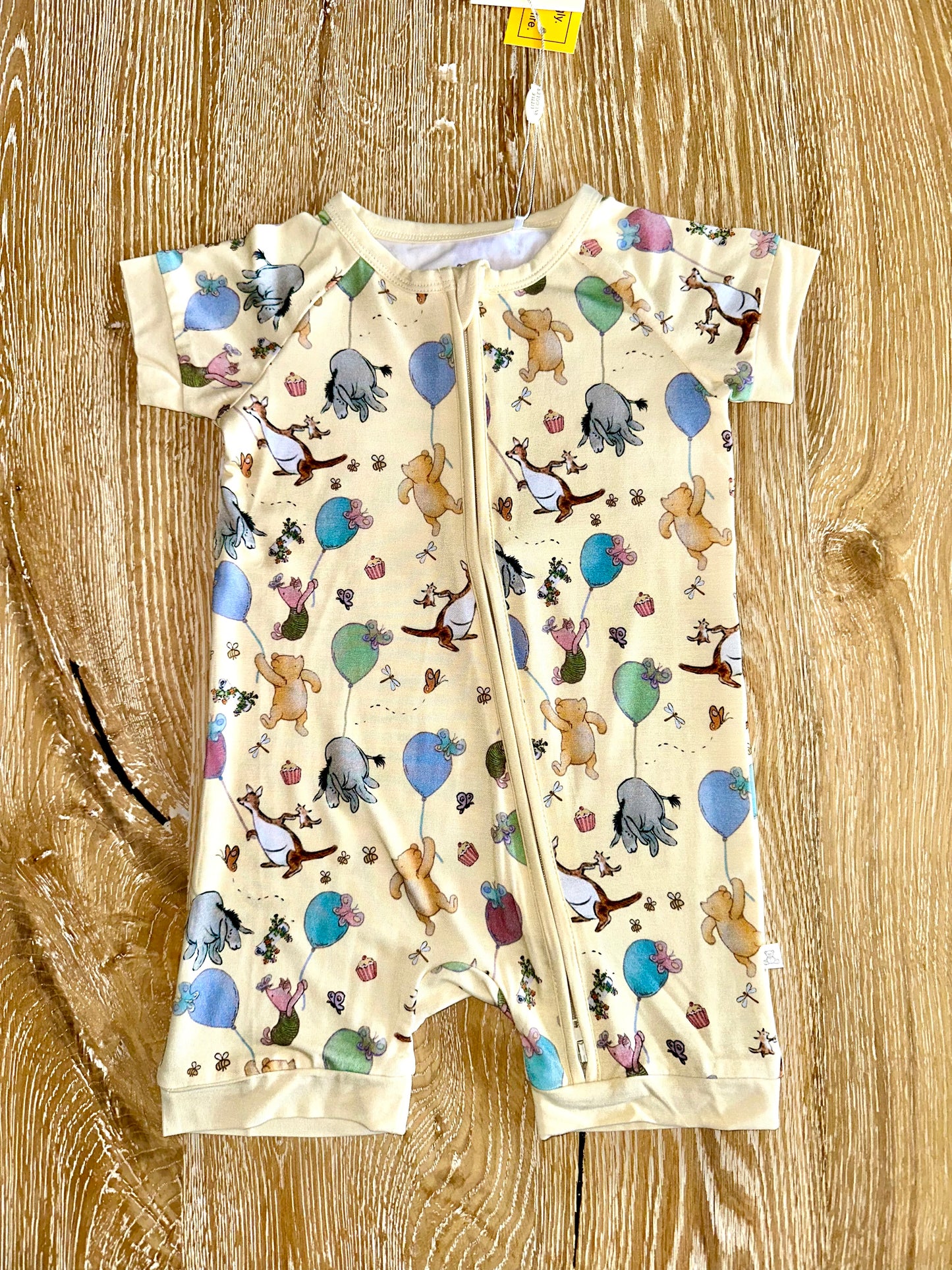 Bamboo Shorty Romper- PARTY WITH POOH