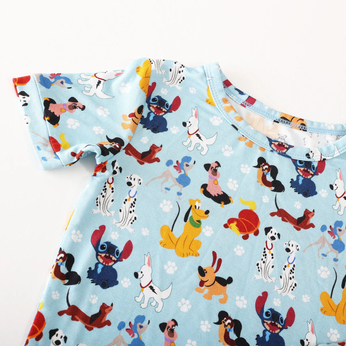 Bamboo Short Sleeve Shorts Lounge Set (BENTLEY)- MAGIC MUTTS DISNEY DOGS