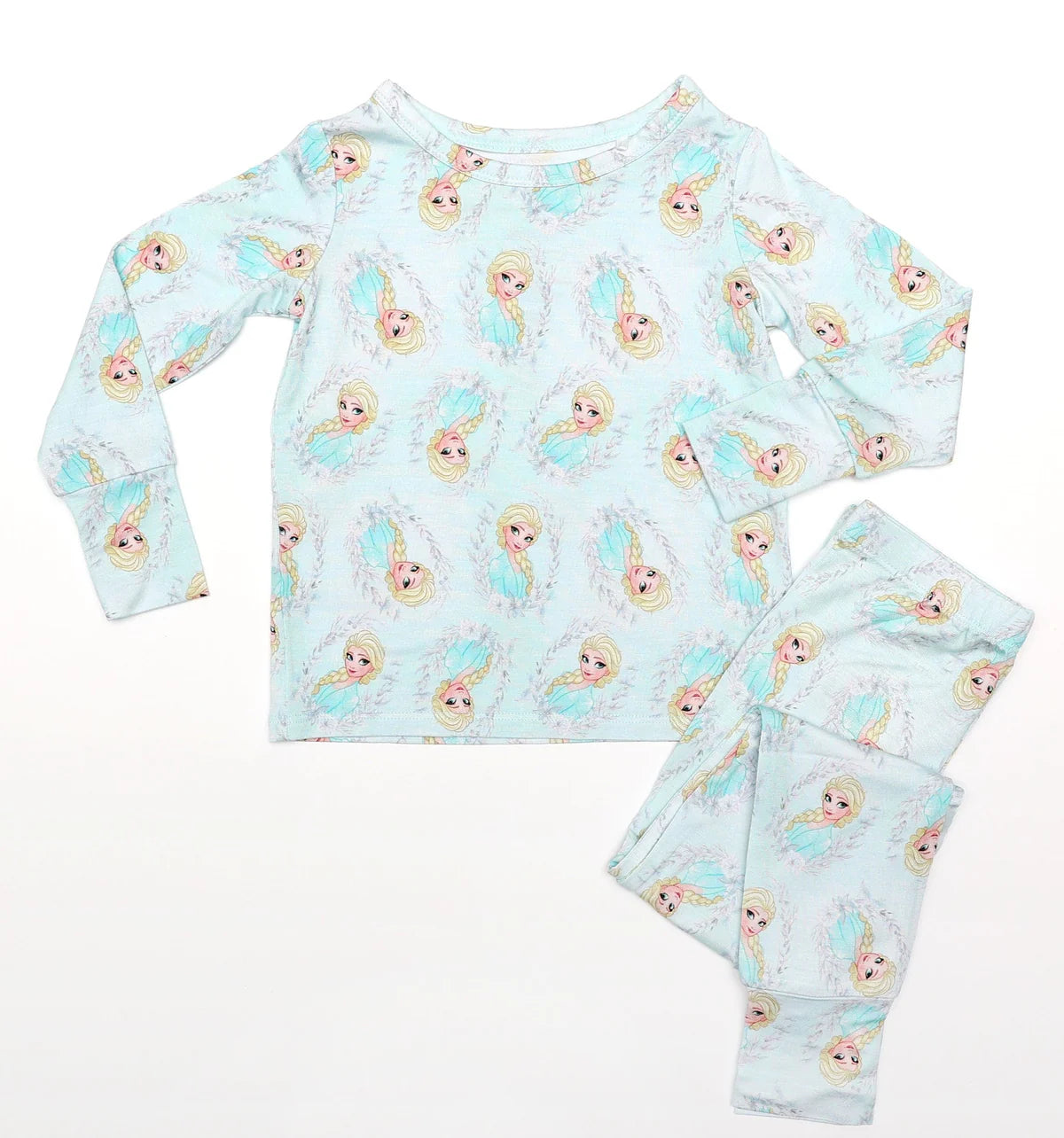 Bamboo Long Sleeve Lounge Set (Willow)- MAGICAL ELSA ICE PRINCESS