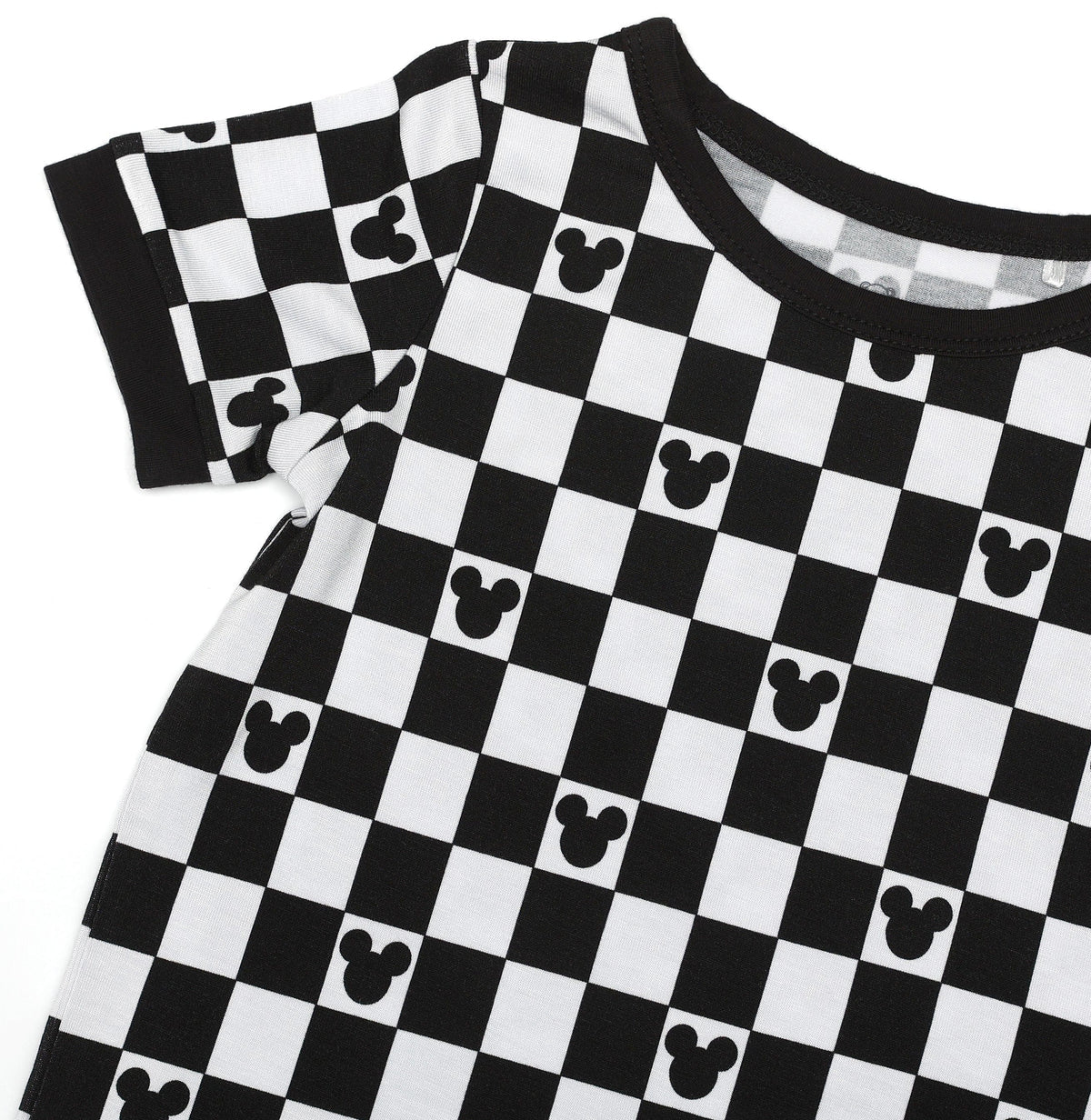 Bamboo Short Sleeve Shorts Lounge Set- MAGICAL MICKEY CHECKERED EARS