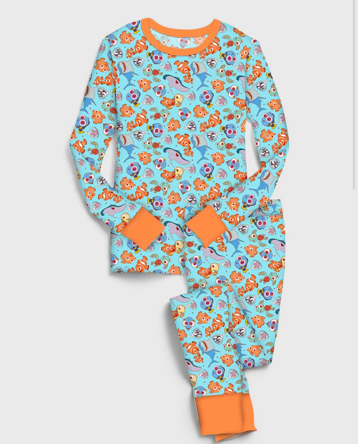 Bamboo Long Sleeve Lounge Set- NEMO REEF FRIENDS